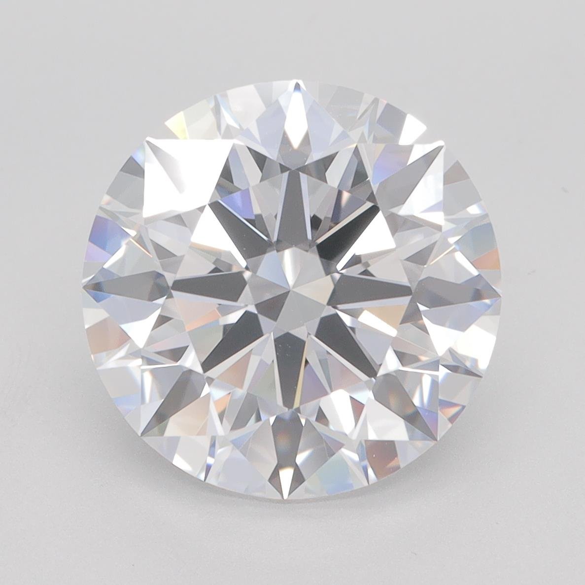 5.31ct D VVS2 Rare Carat Ideal Cut Round Lab Grown Diamond