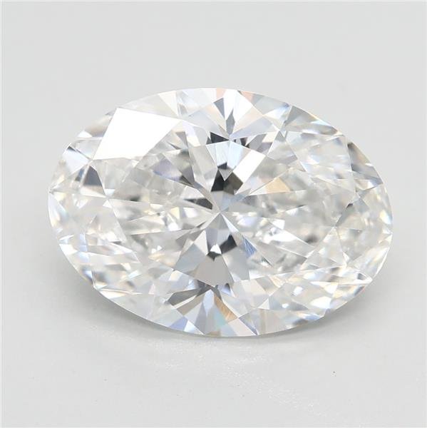 3.09ct E VVS2 Rare Carat Ideal Cut Oval Lab Grown Diamond