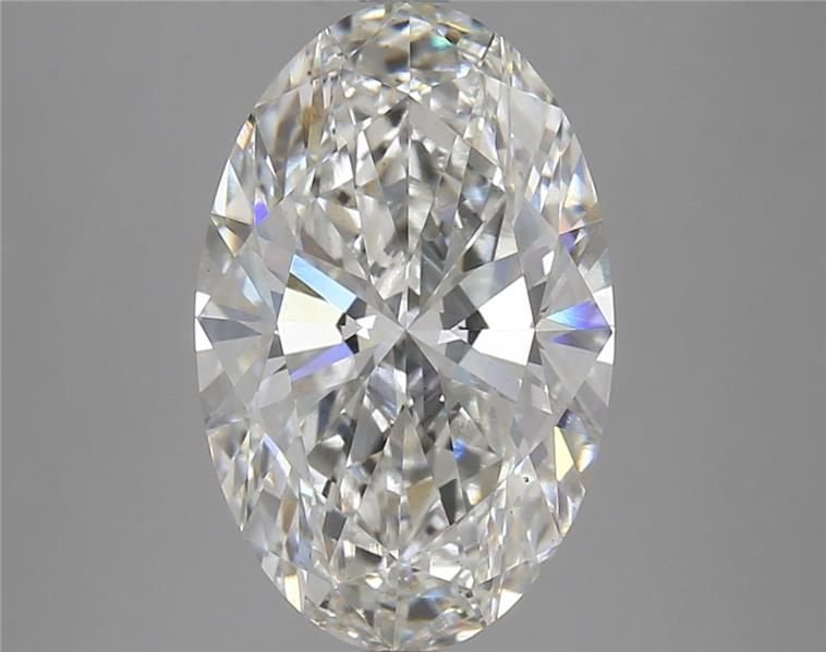 4.57ct H VS2 Rare Carat Ideal Cut Oval Lab Grown Diamond