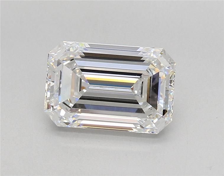 2.83ct F VS1 Rare Carat Ideal Cut Emerald Lab Grown Diamond