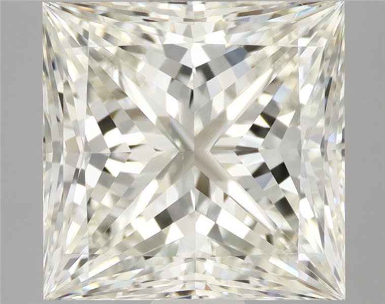3.51ct J VS2 Rare Carat Ideal Cut Princess Diamond