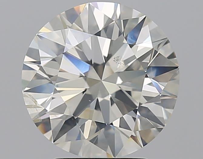 3.01ct I SI2 Rare Carat Ideal Cut Round Diamond