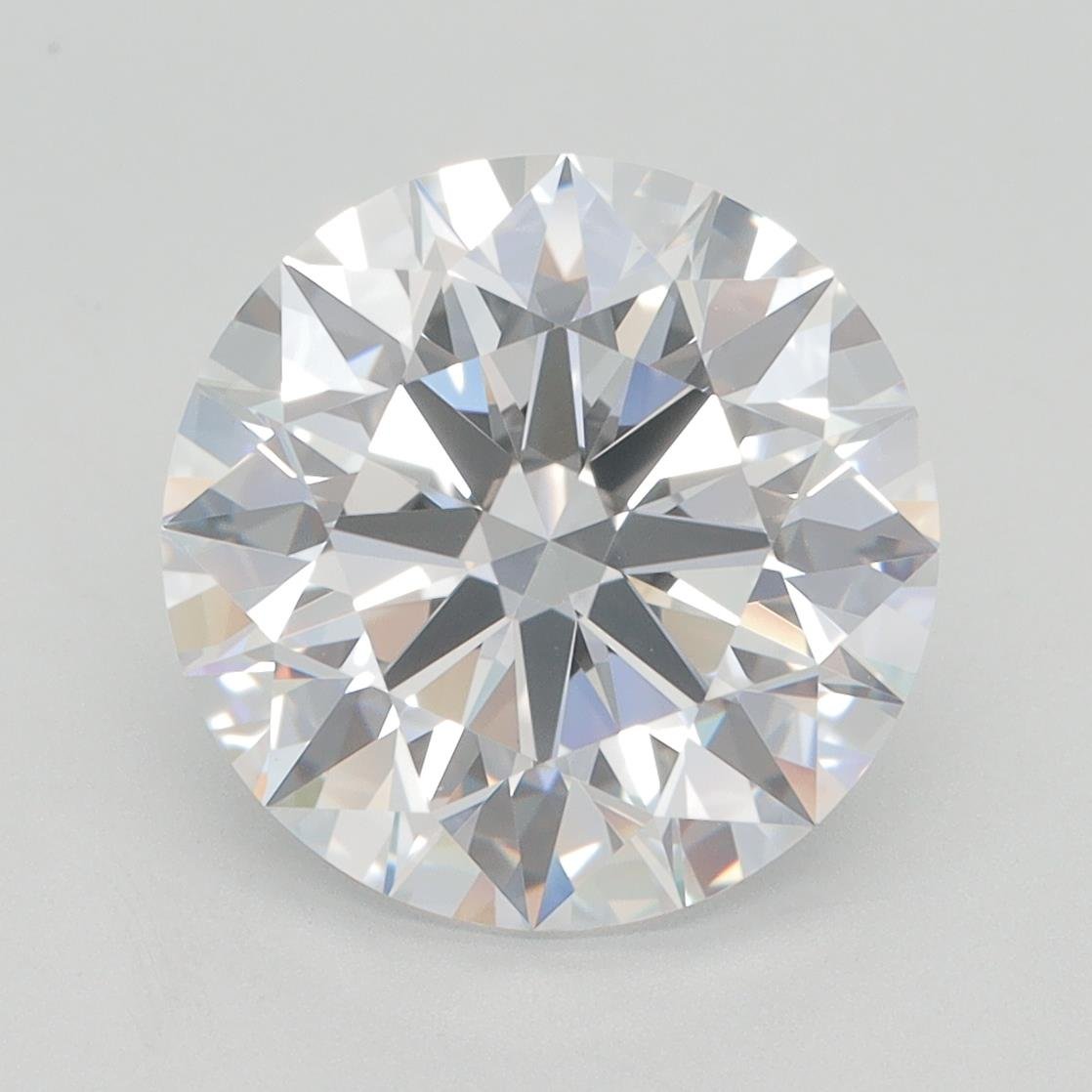 4.37ct D VVS1 Rare Carat Ideal Cut Round Lab Grown Diamond