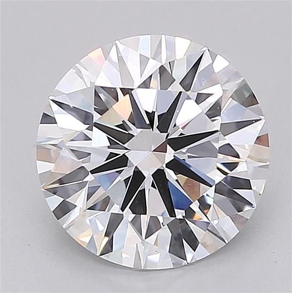 3.00ct D VS2 Rare Carat Ideal Cut Round Lab Grown Diamond
