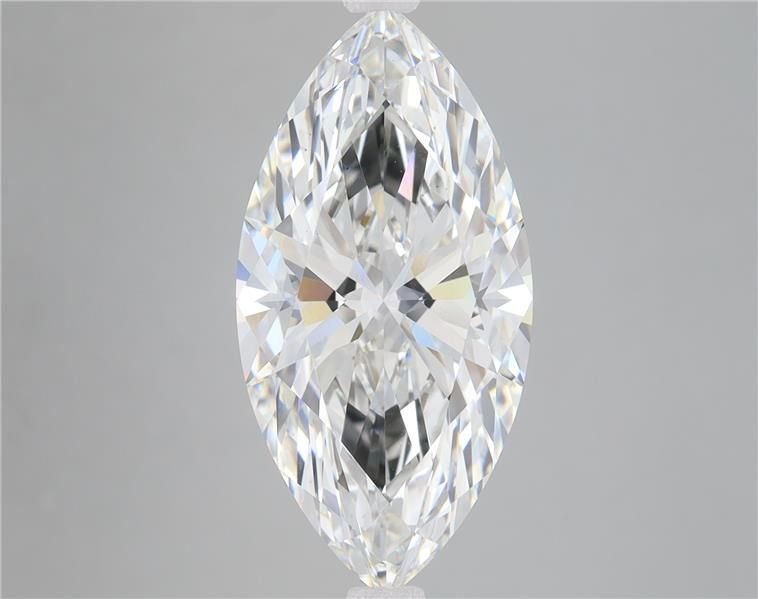 6.08ct F VS2 Rare Carat Ideal Cut Marquise Lab Grown Diamond