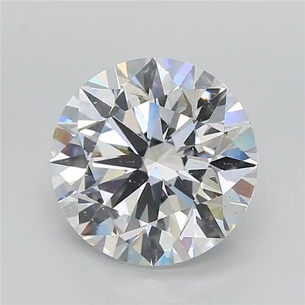 5.11ct D SI2 Rare Carat Ideal Cut Round Diamond