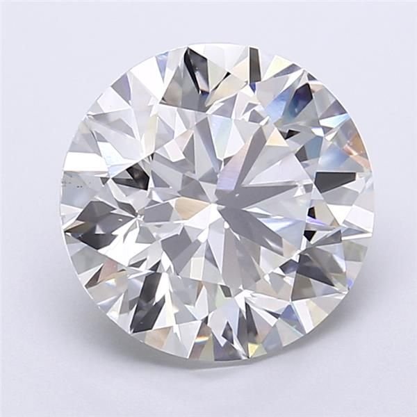 5.55ct F VS1 Rare Carat Ideal Cut Round Lab Grown Diamond