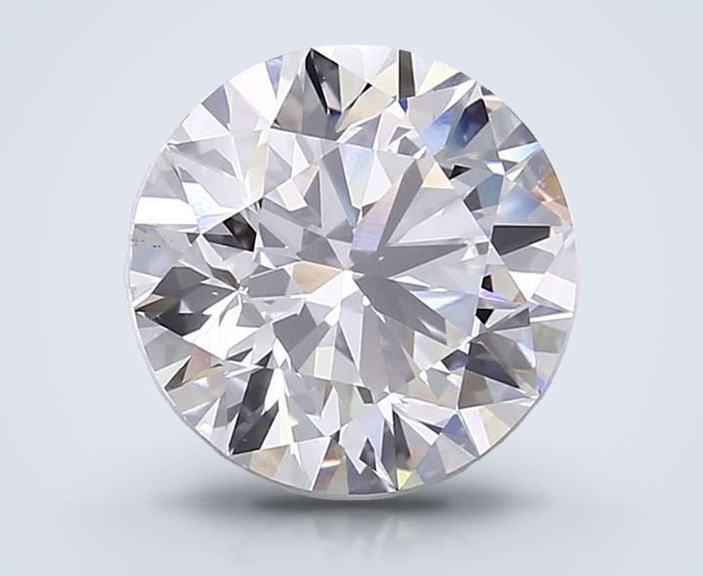 5.55 Carat Round Lab Diamond