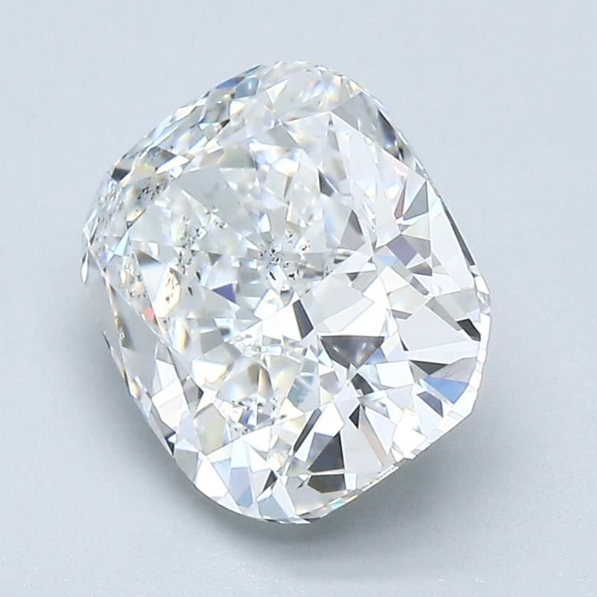 2.76ct D SI2 Rare Carat Ideal Cut Cushion Diamond