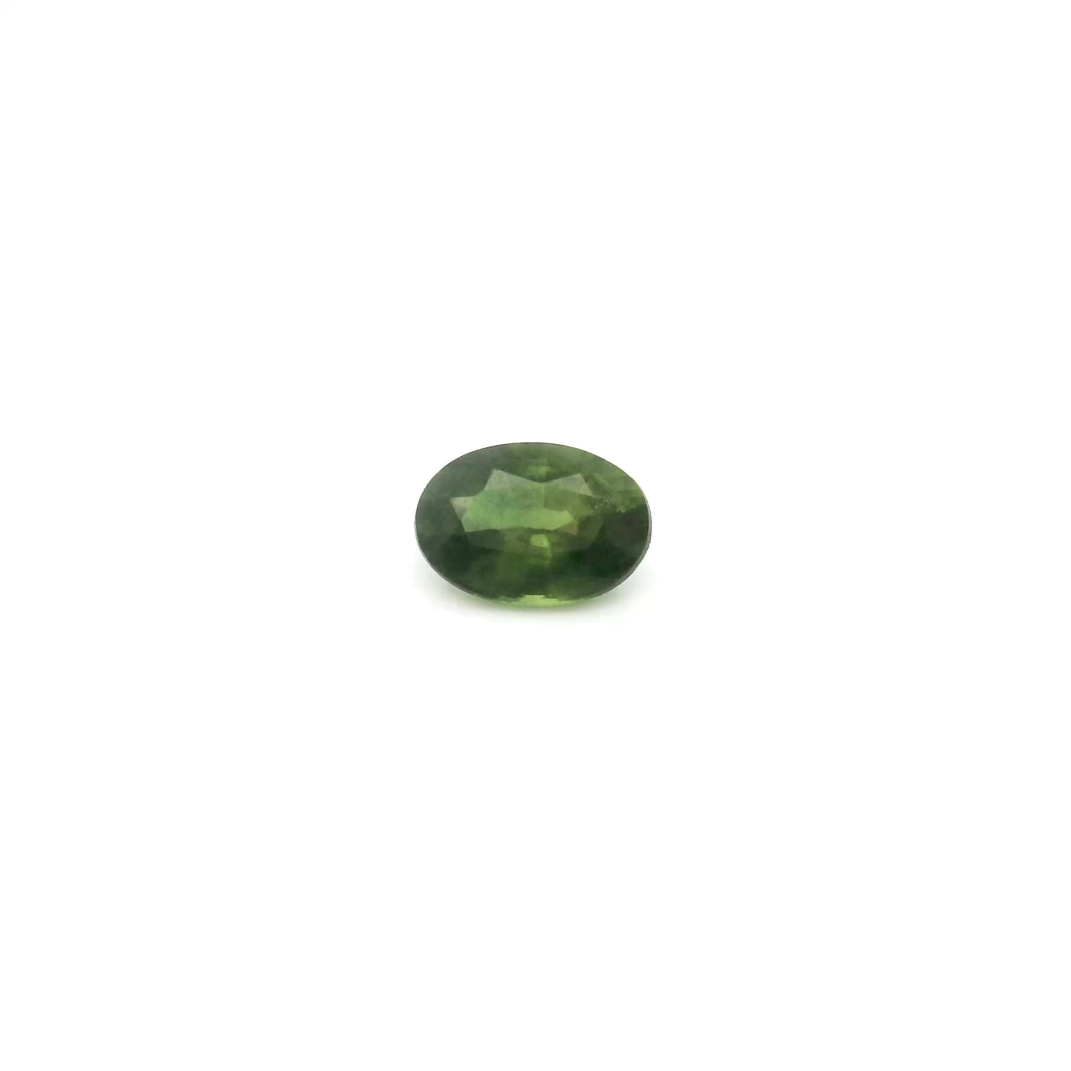 0.52 Carat Green Oval Sapphire