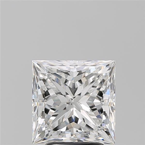 3.20ct F SI2 Rare Carat Ideal Cut Princess Diamond