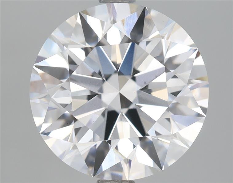 3.23ct D VS2 Rare Carat Ideal Cut Round Lab Grown Diamond