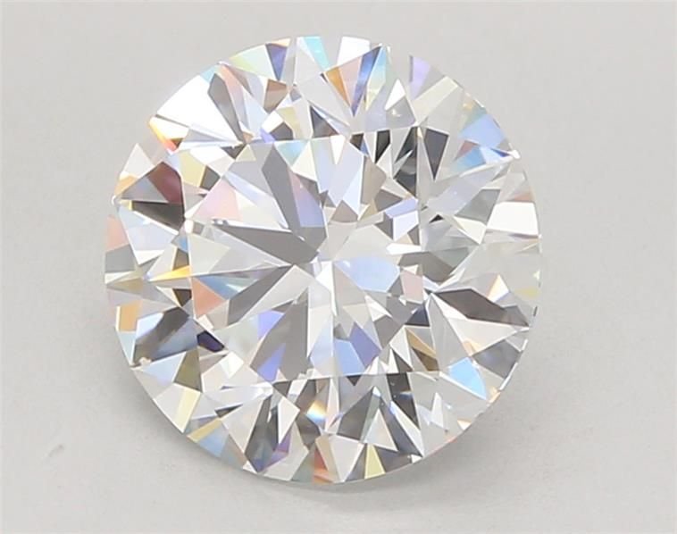 3.04ct E VVS2 Rare Carat Ideal Cut Round Lab Grown Diamond
