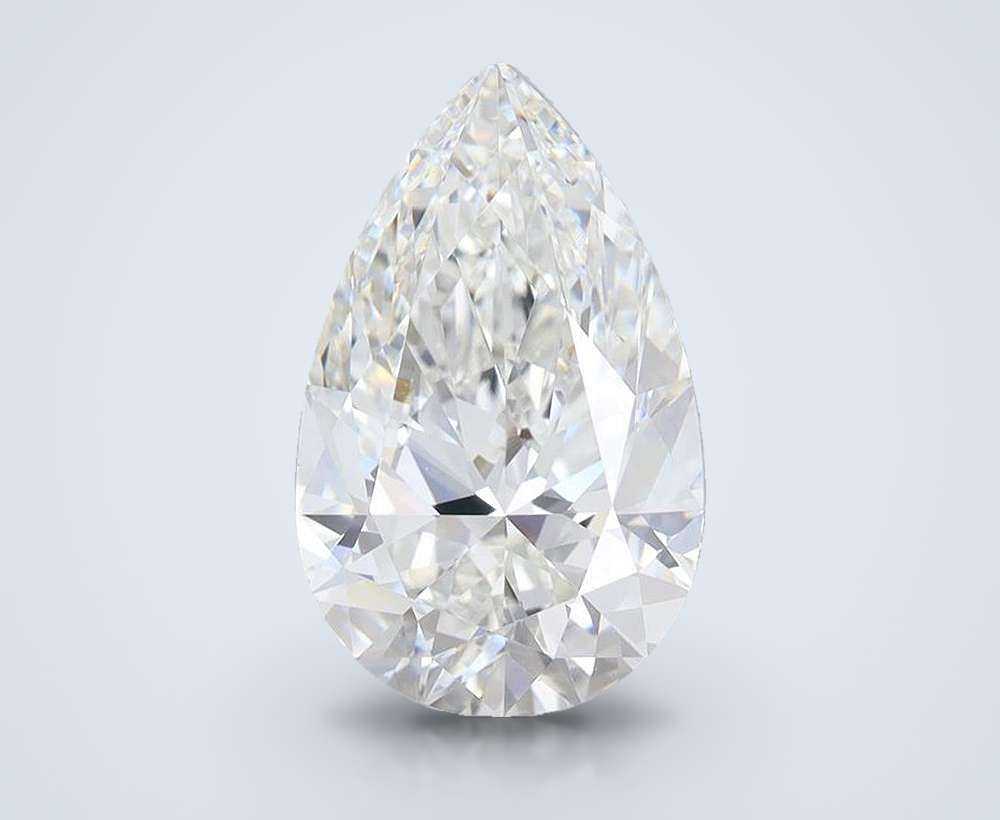 5.00 Carat Pear Lab Diamond
