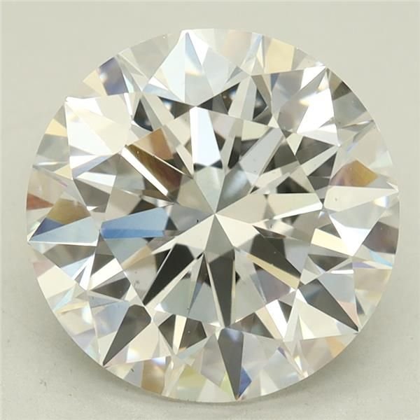 3.04ct D VS1 Rare Carat Ideal Cut Round Lab Grown Diamond