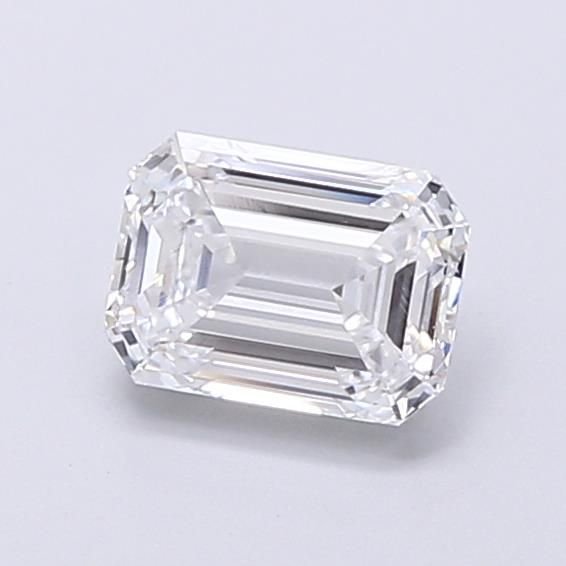 1.05ct D VVS2 Rare Carat Ideal Cut Emerald Lab Grown Diamond