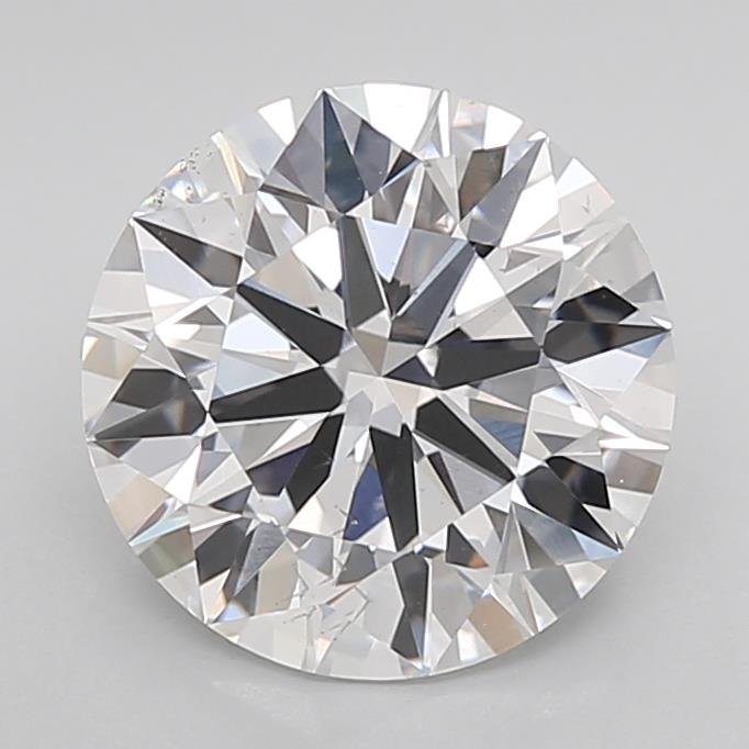 3.01ct D VS2 Rare Carat Ideal Cut Round Lab Grown Diamond