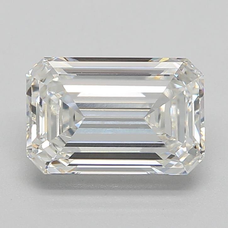 1.58ct F VVS2 Rare Carat Ideal Cut Emerald Lab Grown Diamond