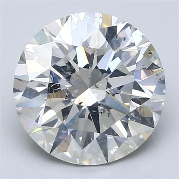 2.88ct H SI2 Rare Carat Ideal Cut Round Diamond