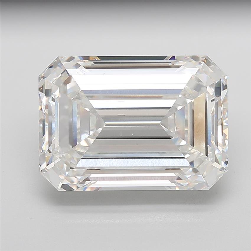 22.09ct F VVS2 Excellent Cut Emerald Lab Grown Diamond