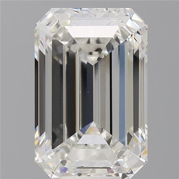12.09ct F VS1 Rare Carat Ideal Cut Emerald Lab Grown Diamond