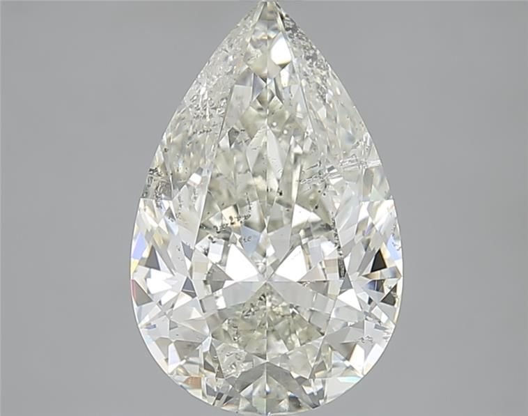 3.01ct I SI2 Rare Carat Ideal Cut Pear Diamond
