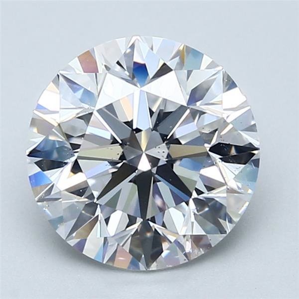 3.01ct D SI1 Excellent Cut Round Diamond
