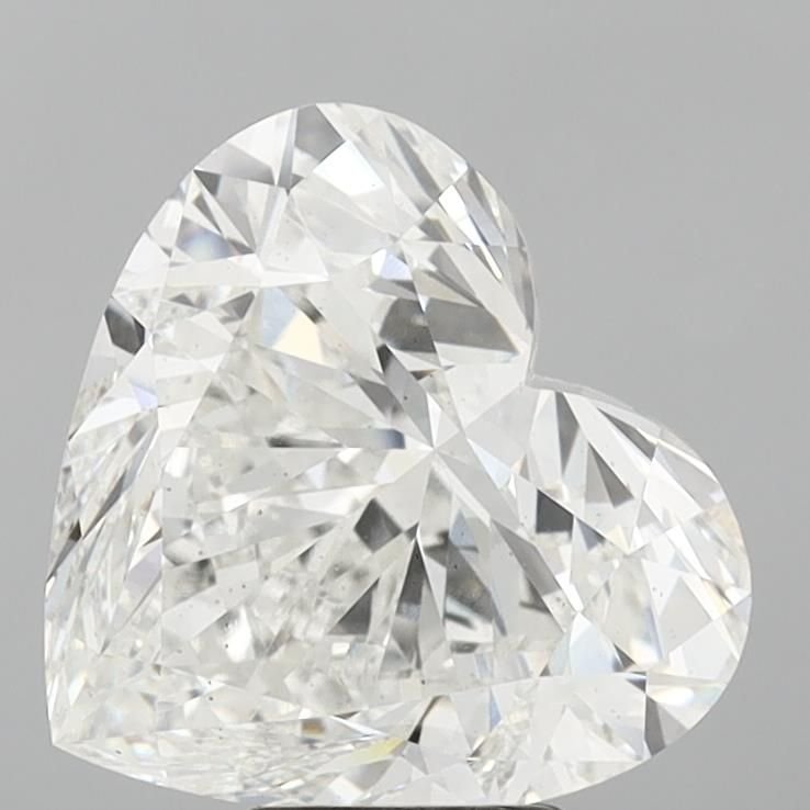 7.01ct F VS2 Rare Carat Ideal Cut Heart Lab Grown Diamond