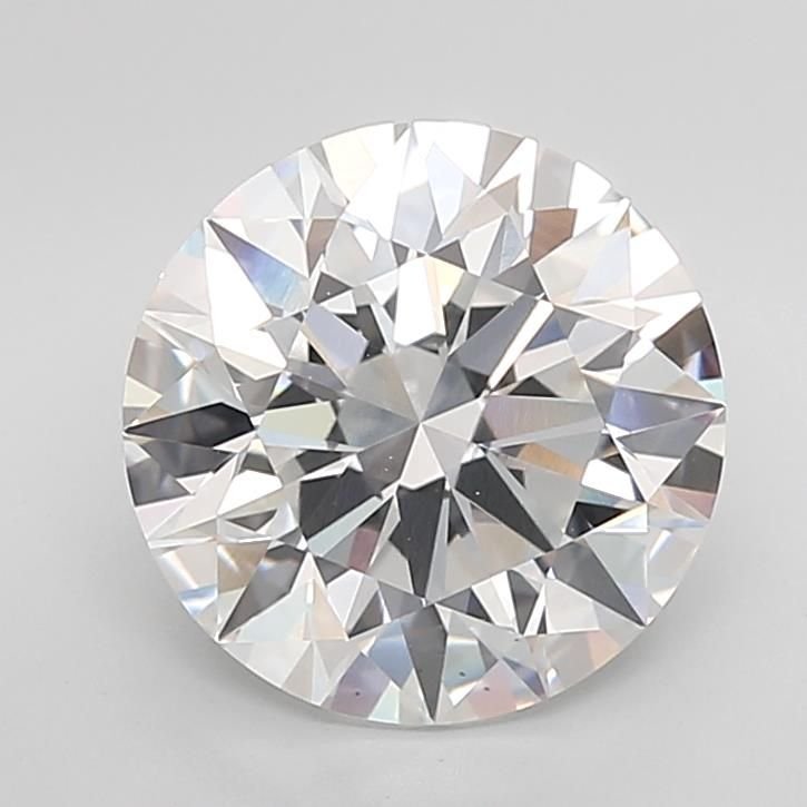 5.01ct E VVS2 Rare Carat Ideal Cut Round Lab Grown Diamond