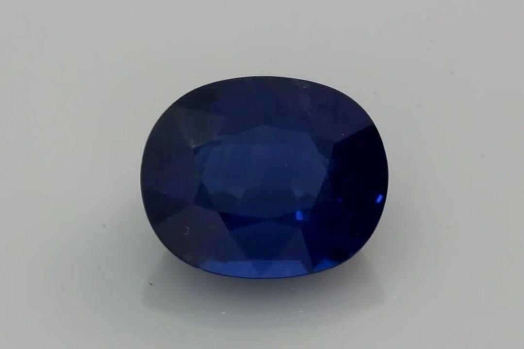4.72 Carat Vivid Blue Oval Sapphire