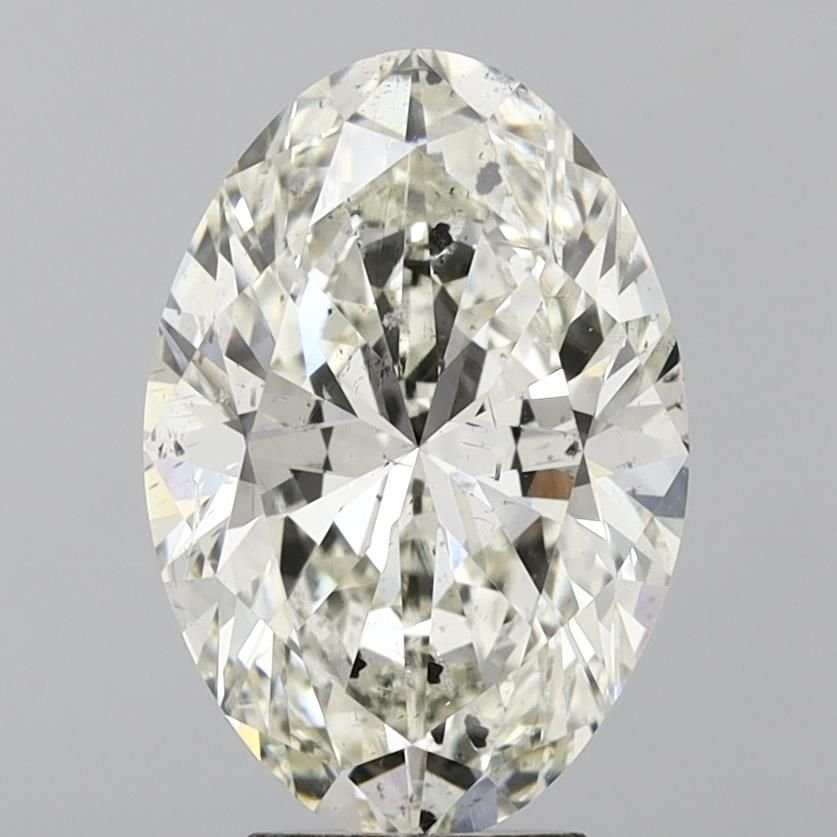 5.02ct J SI2 Rare Carat Ideal Cut Oval Diamond