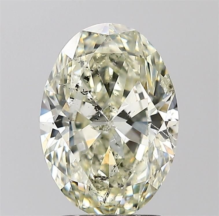 2.51ct K SI2 Rare Carat Ideal Cut Oval Diamond