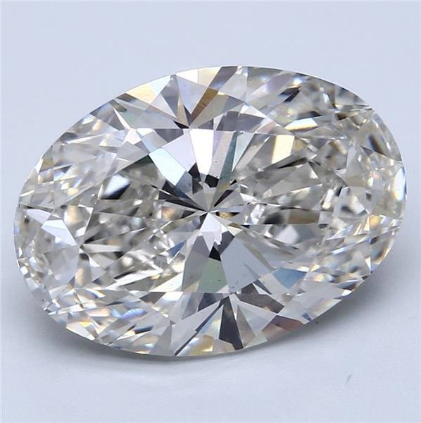 7.77ct I VS2 Rare Carat Ideal Cut Oval Lab Grown Diamond