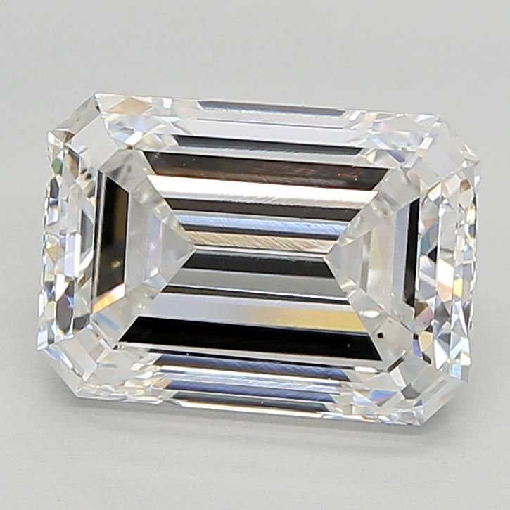 5.05ct F VS2 Rare Carat Ideal Cut Emerald Lab Grown Diamond