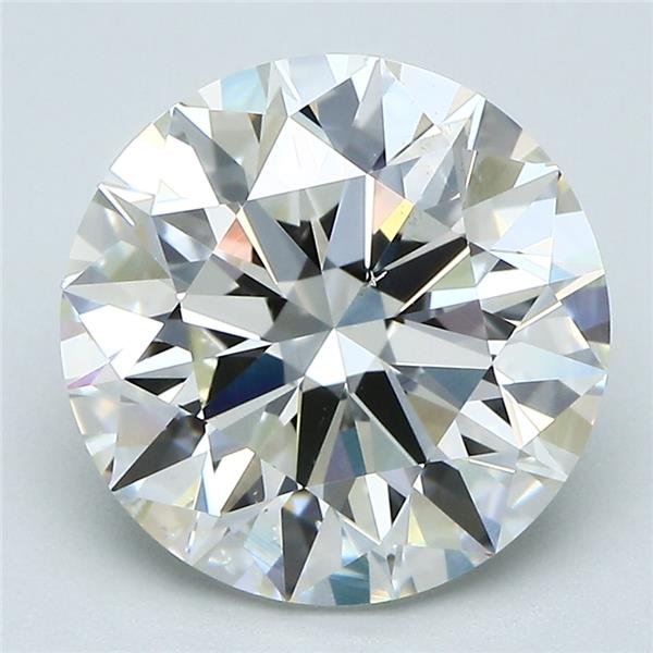 4.40ct J SI1 Rare Carat Ideal Cut Round Diamond