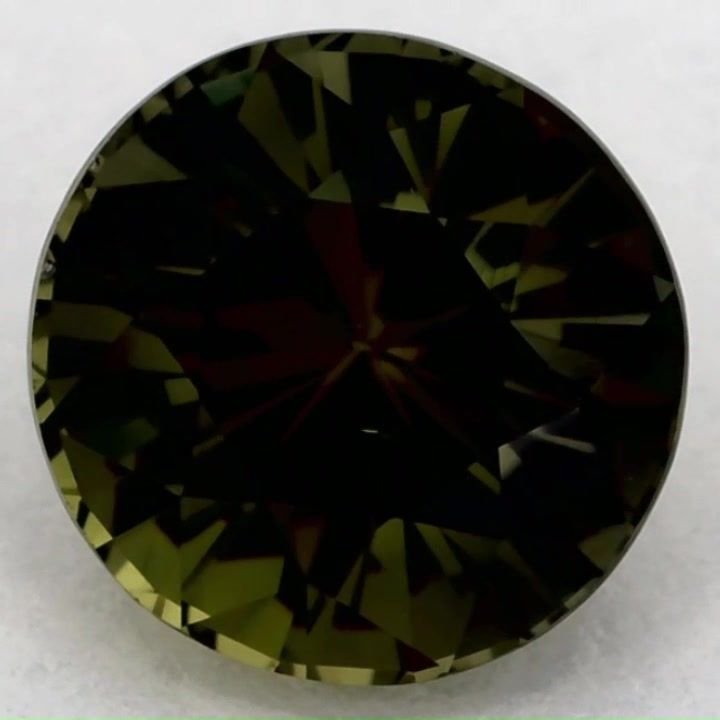 1.64 Carat Green Round Sapphire