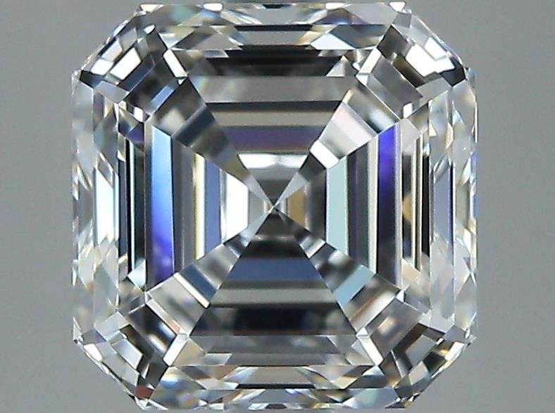 2.51ct H VVS2 Rare Carat Ideal Cut Asscher Diamond