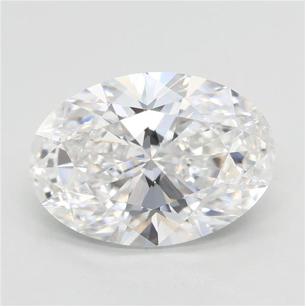 3.07ct D VVS2 Rare Carat Ideal Cut Oval Lab Grown Diamond