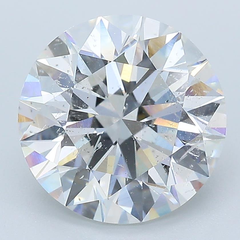 4.21ct G SI2 Rare Carat Ideal Cut Round Diamond