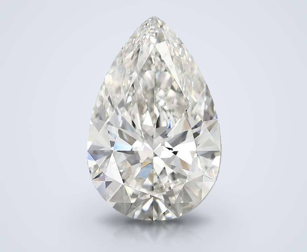 5.80 Carat Pear Lab Diamond