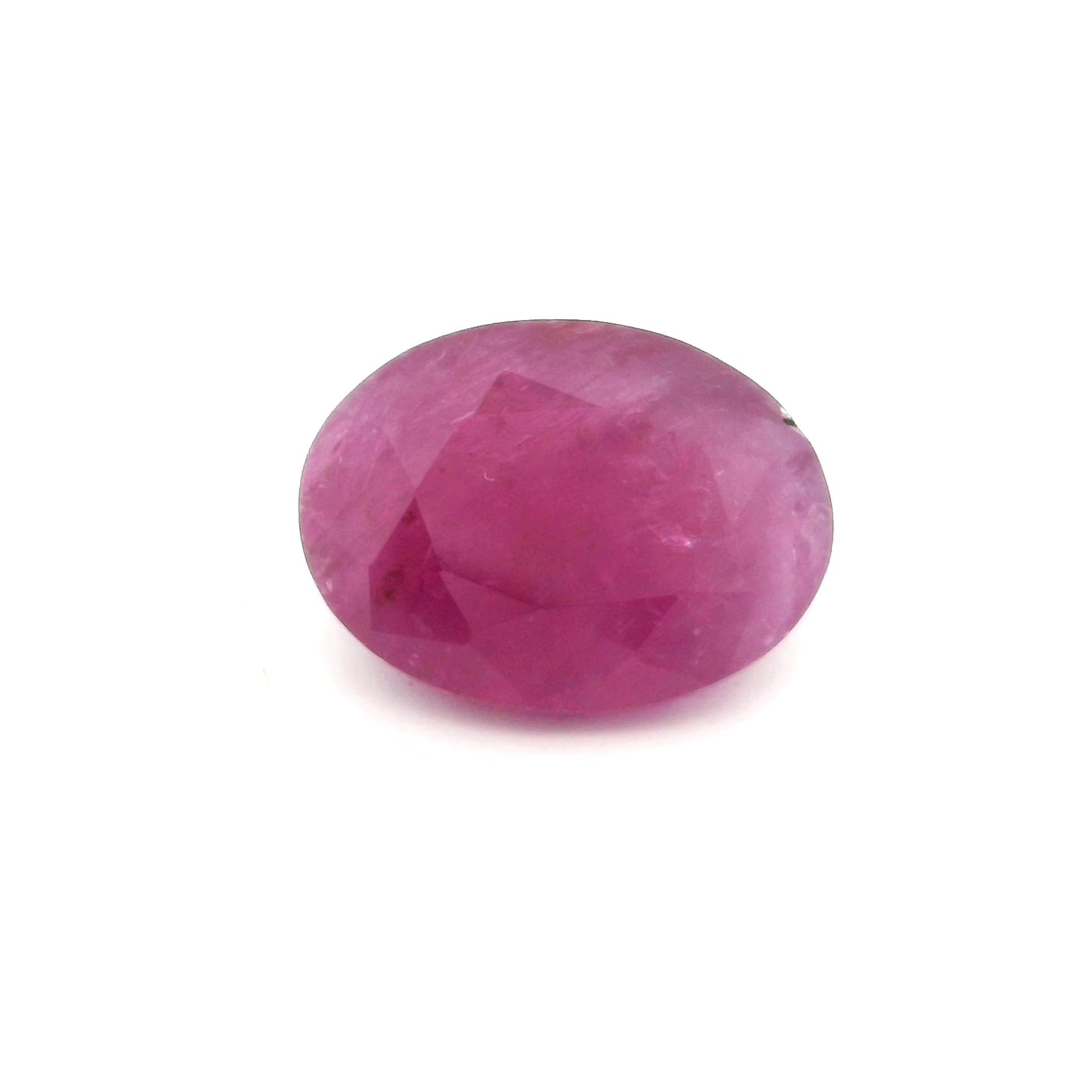 2.66 Carat Red Oval Ruby