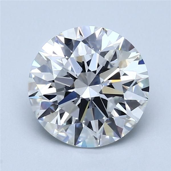 3.02ct E VS2 Rare Carat Ideal Cut Round Diamond