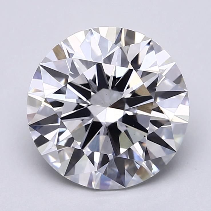 2.86ct E VS1 Rare Carat Ideal Cut Round Lab Grown Diamond