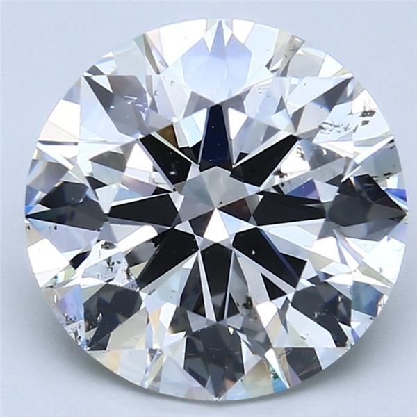 5.95ct H SI2 Rare Carat Ideal Cut Round Diamond