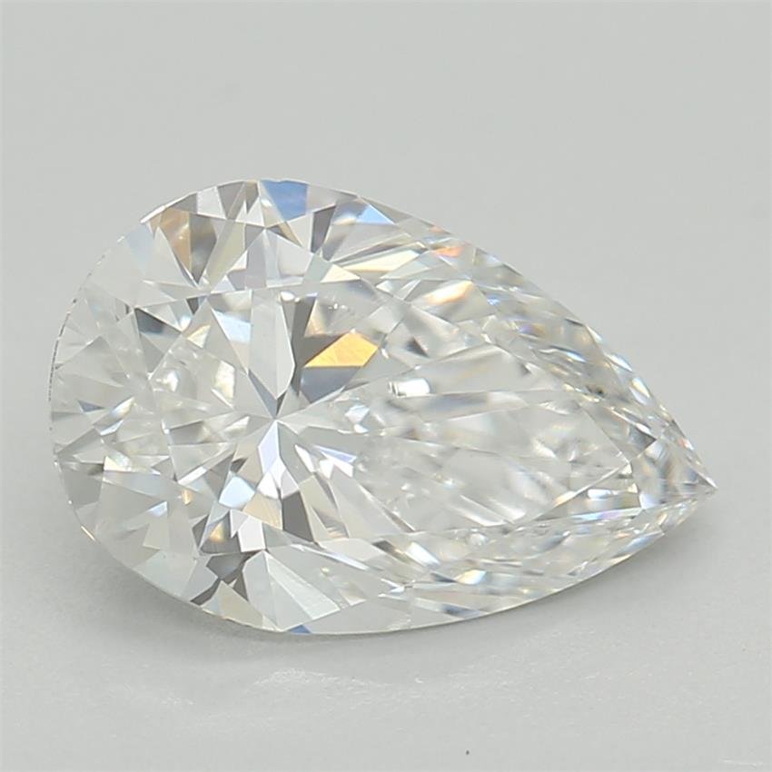 0.92ct E VVS2 Rare Carat Ideal Cut Pear Lab Grown Diamond