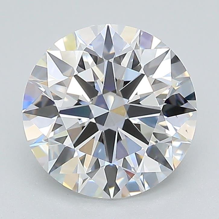 2.06ct D VS2 Rare Carat Ideal Cut Round Lab Grown Diamond