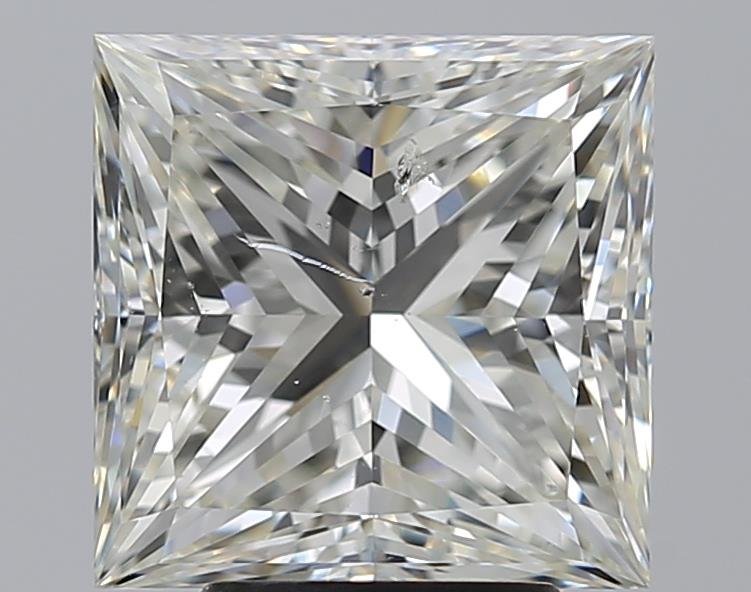 4.01ct J SI2 Excellent Cut Princess Diamond