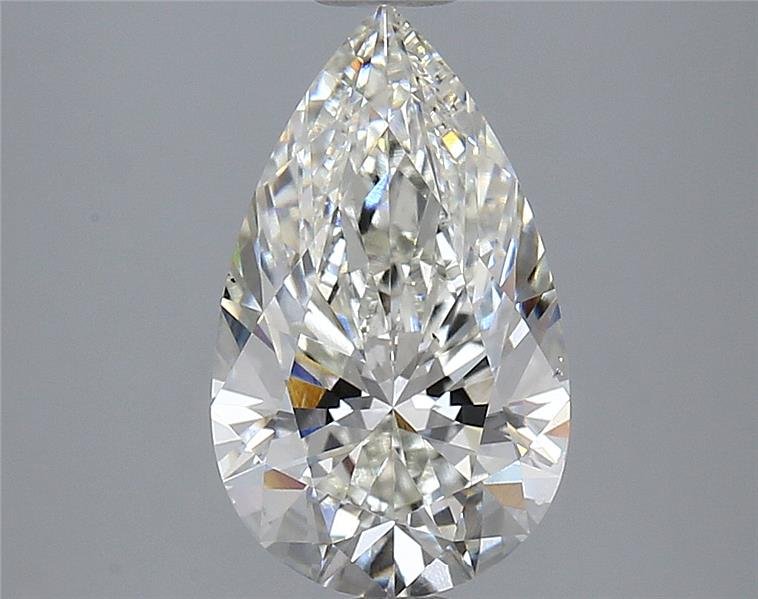 2.85ct H VS2 Rare Carat Ideal Cut Pear Lab Grown Diamond