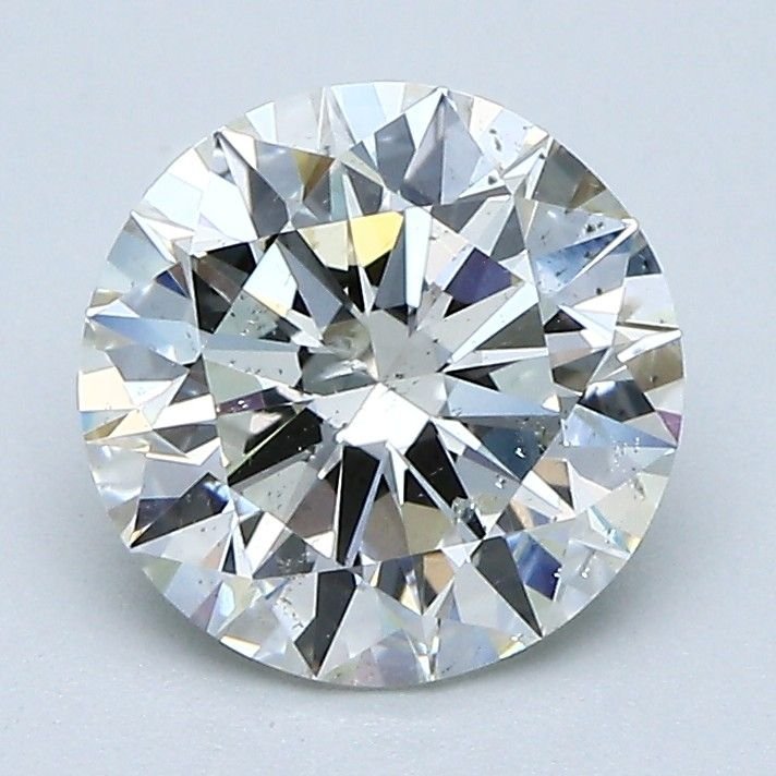 2.01ct I SI2 Rare Carat Ideal Cut Round Diamond