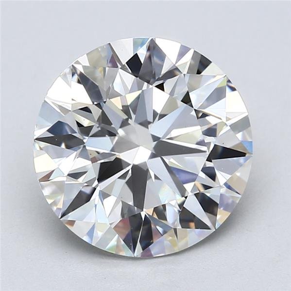 4.44ct F VS1 Rare Carat Ideal Cut Round Lab Grown Diamond